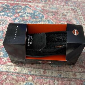 Harley-Davidson Black Casual Slippers size 9 new in box
